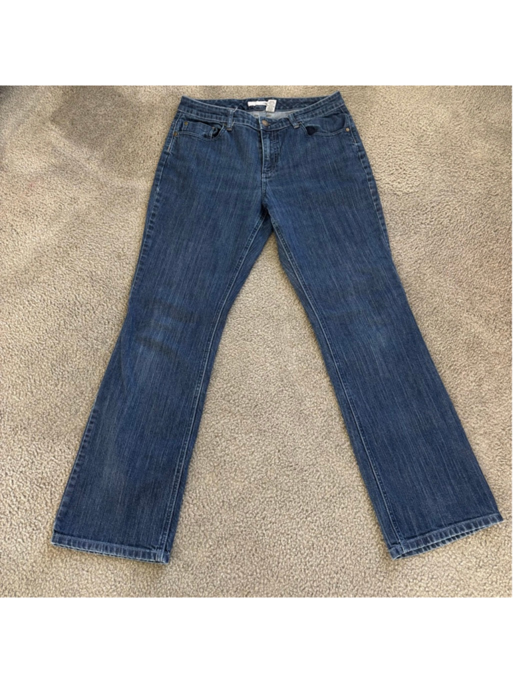 EUC Chicos Platinum Embroidered Slight Bootcut Jeans | Sz: 1.5 Reg - Picture 3 of 7